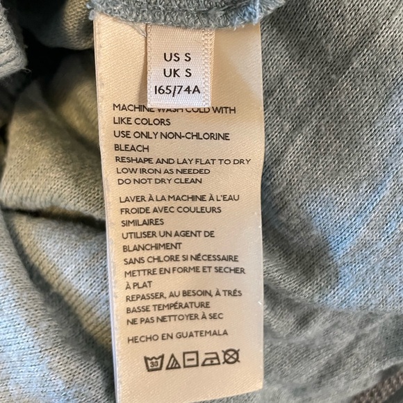 Anthropologie Light Blue Lounge Pants, Elastic Waist Straight Leg Lightweight - Picture 9 of 10